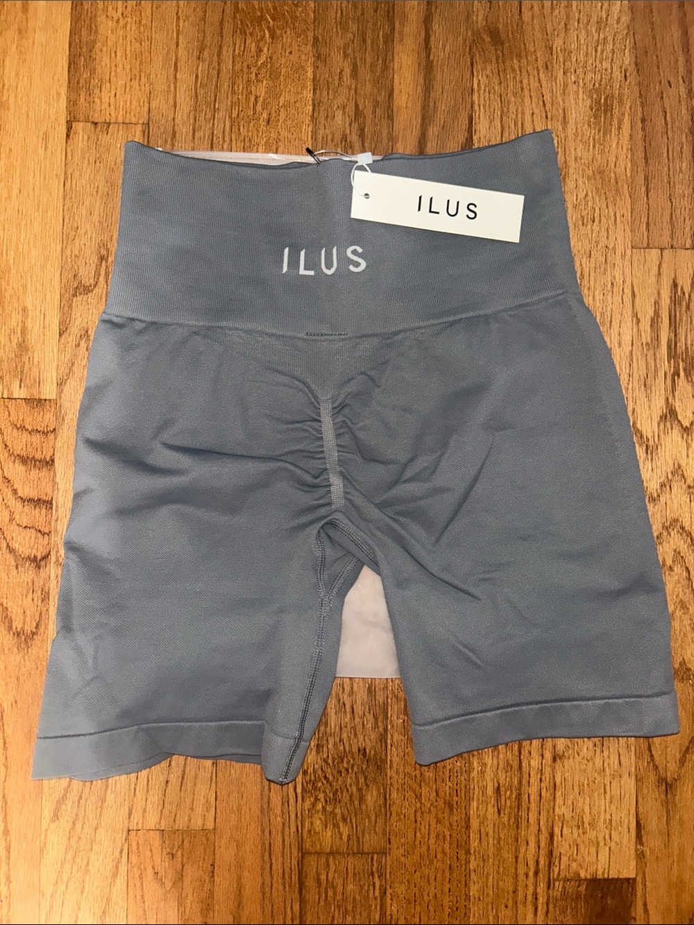 ILUS Seamlux IntesifybHigh-Waist Women’s Bike Shorts in Slate Blue NWT